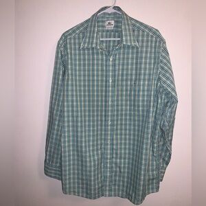 Lacoste Long Sleeve Button Up Shirt Size 44